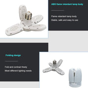6179 Fan Blade Led Bulb 28V Foldable LED Blade Fan Bulb ( 1 pc ) 