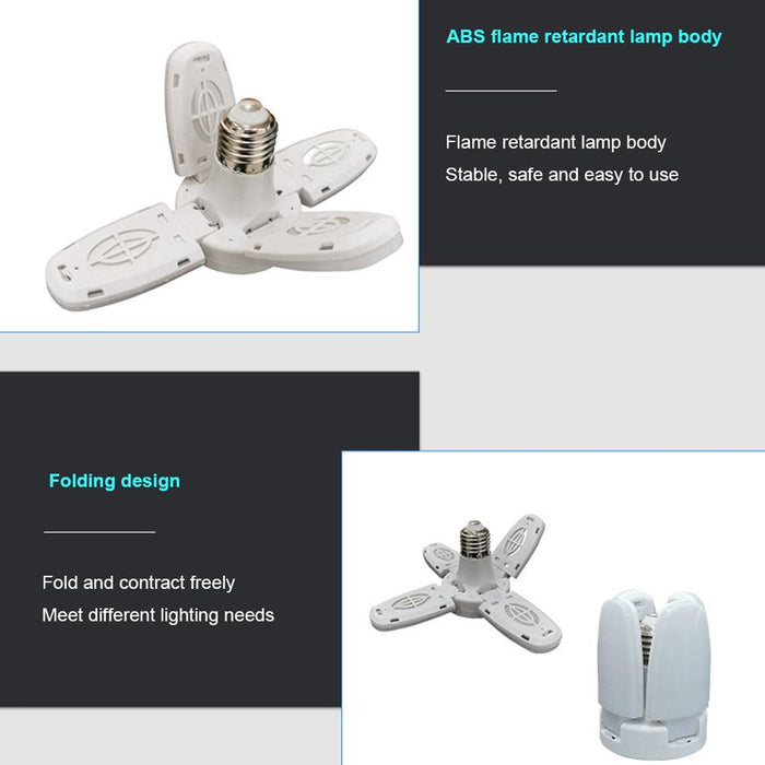 6179 Fan Blade Led Bulb 28V Foldable LED Blade Fan Bulb ( 1 pc ) 