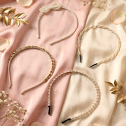 Trendy pearl and beaded hair band perfect for stylish hairstyles