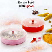 2061 Multipurpose Dry-fruit and masala box with single spoon. 