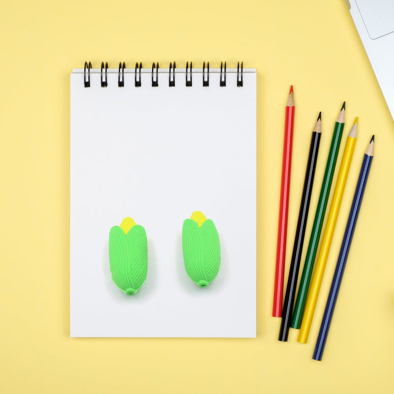 Corn Shape School Eraser High Qulaity ( 2 Pc Set )