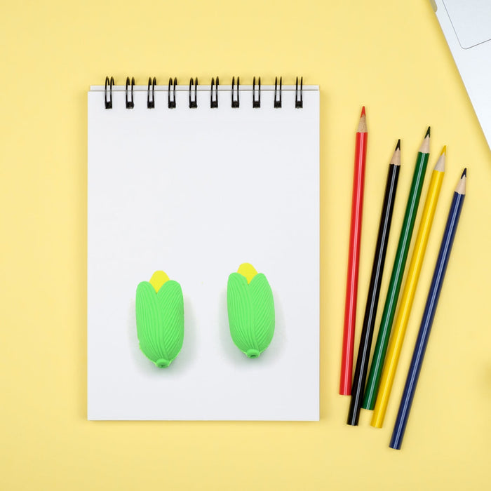 Corn Shape School Eraser High Qulaity ( 2 Pc Set )