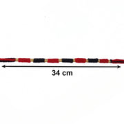 Detailed view of traditional Rakhi with bead work
