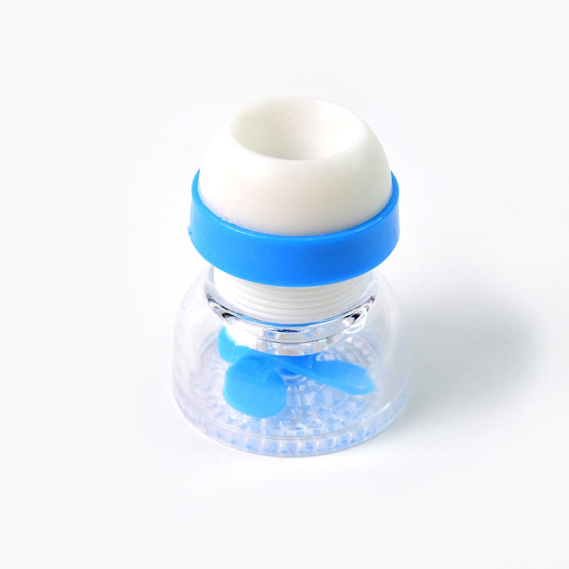Compact ABS plastic kitchen faucet filter attachment for splash reduction
