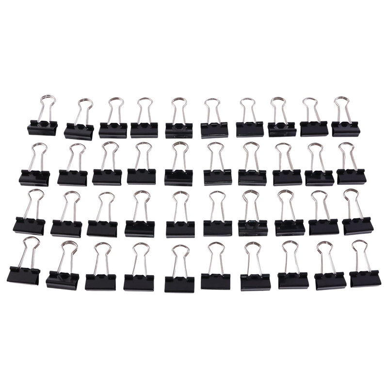 Compact 19 mm heavy-duty binder clips ideal for paperwork