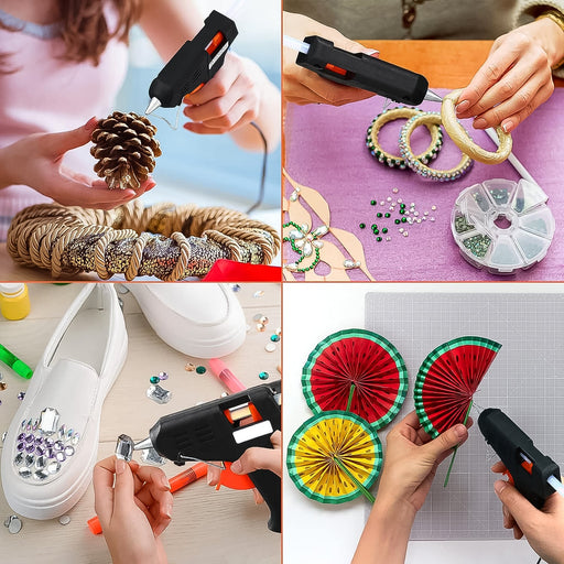 Front view of professional 40W Hot Melt Glue Gun for precise crafting