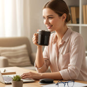 Heat-retention insulated dolphin coffee mug with lid