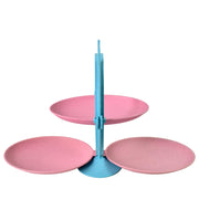 Mirror-finished fruit plate with fruits on top