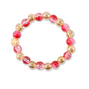 Trendy beaded stretch bracelet with smooth round beads for daily wear