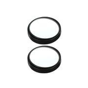 Pair of universal car blind spot convex mirrors with adhesive backing