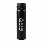 Stylish stainless steel flask for travel and outdoor use