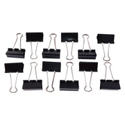 Extra-large 41mm black binder clips perfect for bulk paperwork