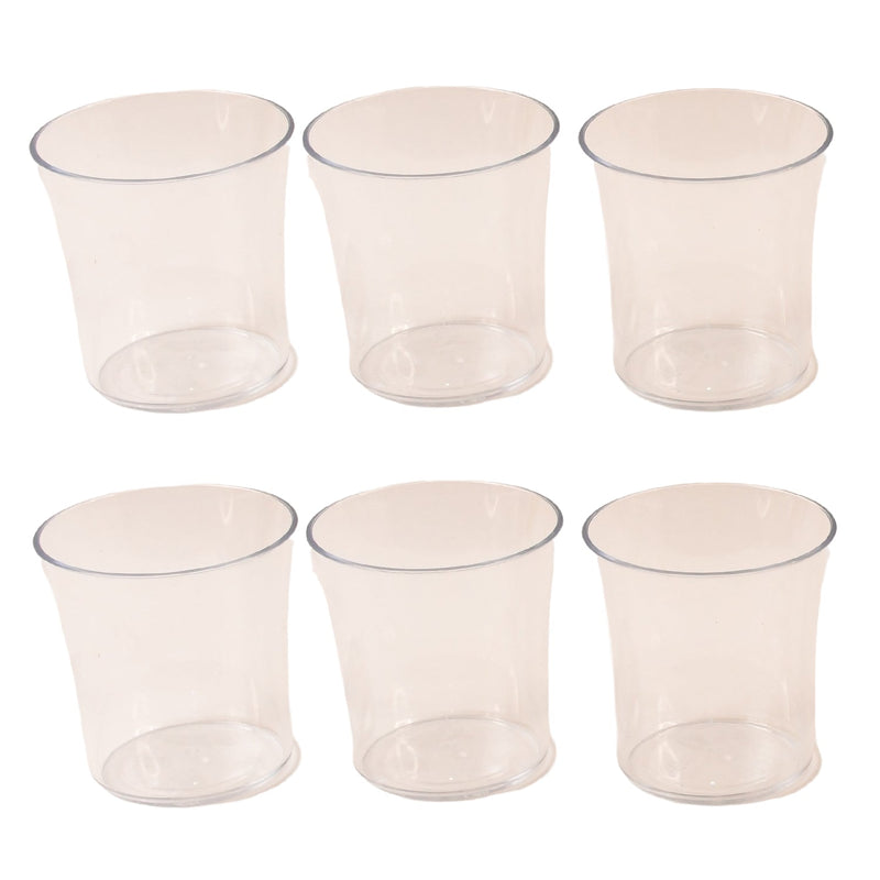 Daily use plastic glasses arranged in Apex Welcome Glass Set