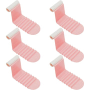 Anti-slip ribbed design bed sheet clips in use for secure sheet hold