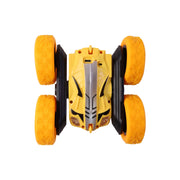 Rechargeable stunt car suitable for indoor and outdoor use