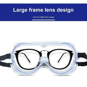 0509 Safety Goggles, Technic Safety Goggles Protection for Classroom Home & Workplace Prevent The Impact of Dust Droplets Gas Protection Glass 