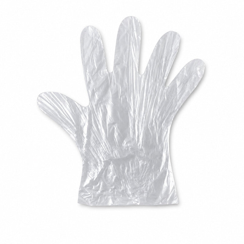 Easy-to-wear transparent disposable gloves