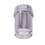 LED faucet light shining stylish blue glow from kitchen faucet adapter