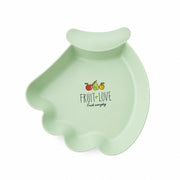 Safe and sturdy kids snack plate in vibrant color