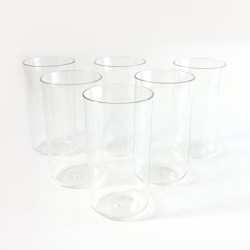 300ml juice glass set made of durable glossy plastic for everyday use
