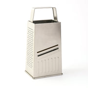 Premium stainless steel kitchen slicer and grater with ergonomic handle.