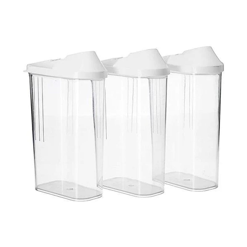 Durable plastic airtight containers with secure lids for kitchen essentials
