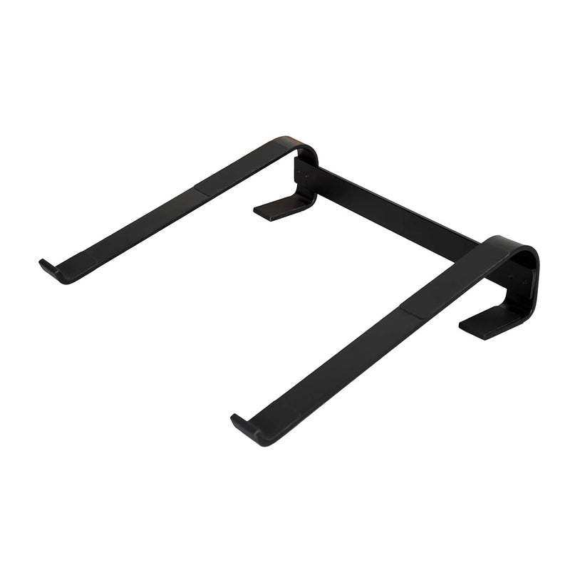 Compact metal desk laptop rack saving workspace