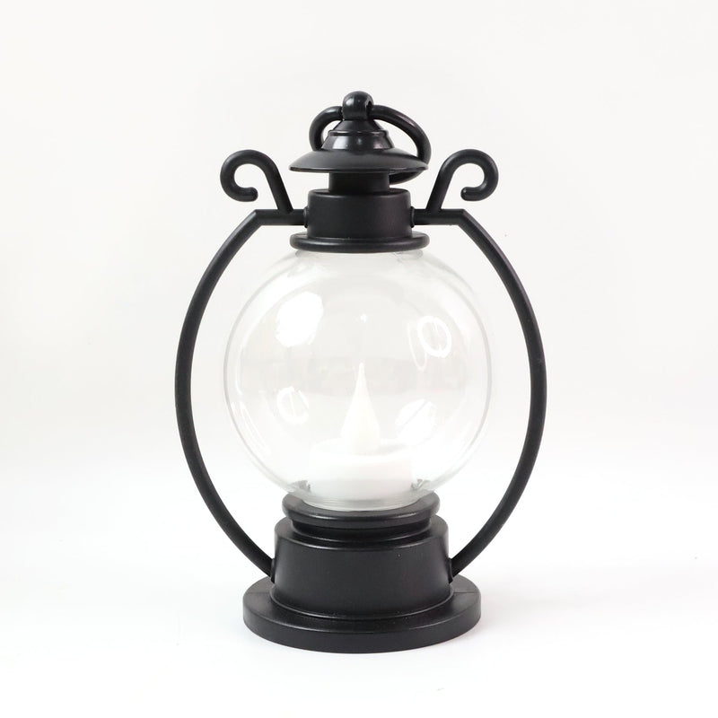 Ambient lighting from LED storm lantern perfect for festive home decor