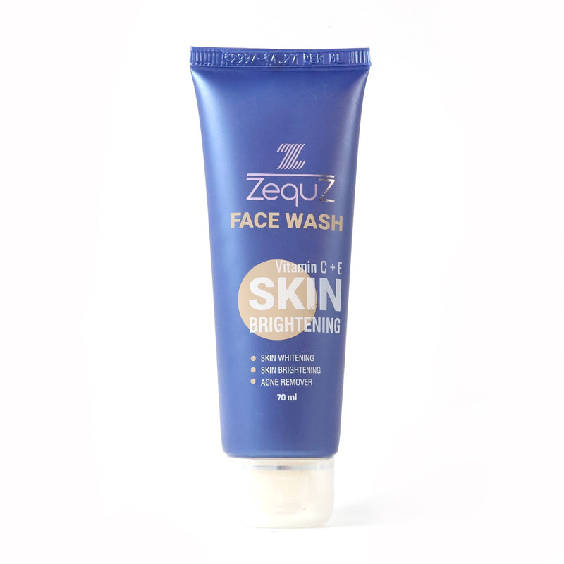 Close-up image of Zequz Vitamin C brightening face wash texture
