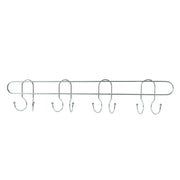 Stainless steel hanger rack for kitchen, bathroom, and bedroom organization