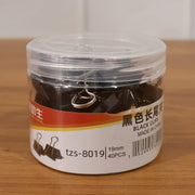 Clip size comparison showing 19 mm heavy-duty binder clips
