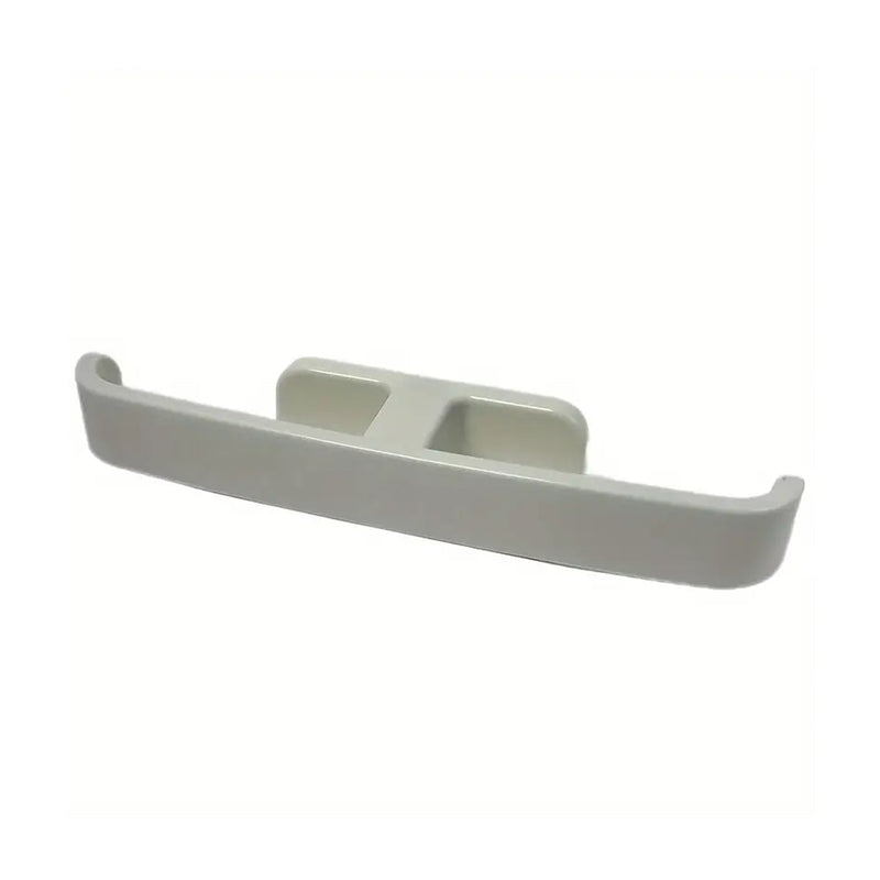 Securely mounted self-adhesive rack holding multiple items without requiring any drilling.