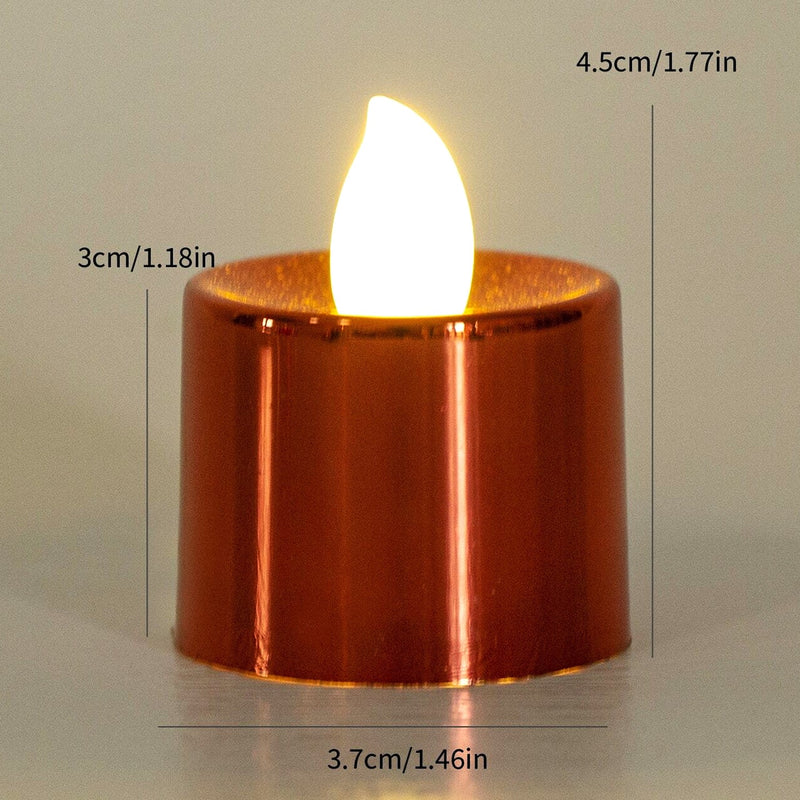 Packaging of 24 battery-operated LED tealights by Styleva.