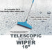 8709A Adjustable Bathroom/Floor Stainless Steel Rod Wiper, Plastic Floor Wiper 