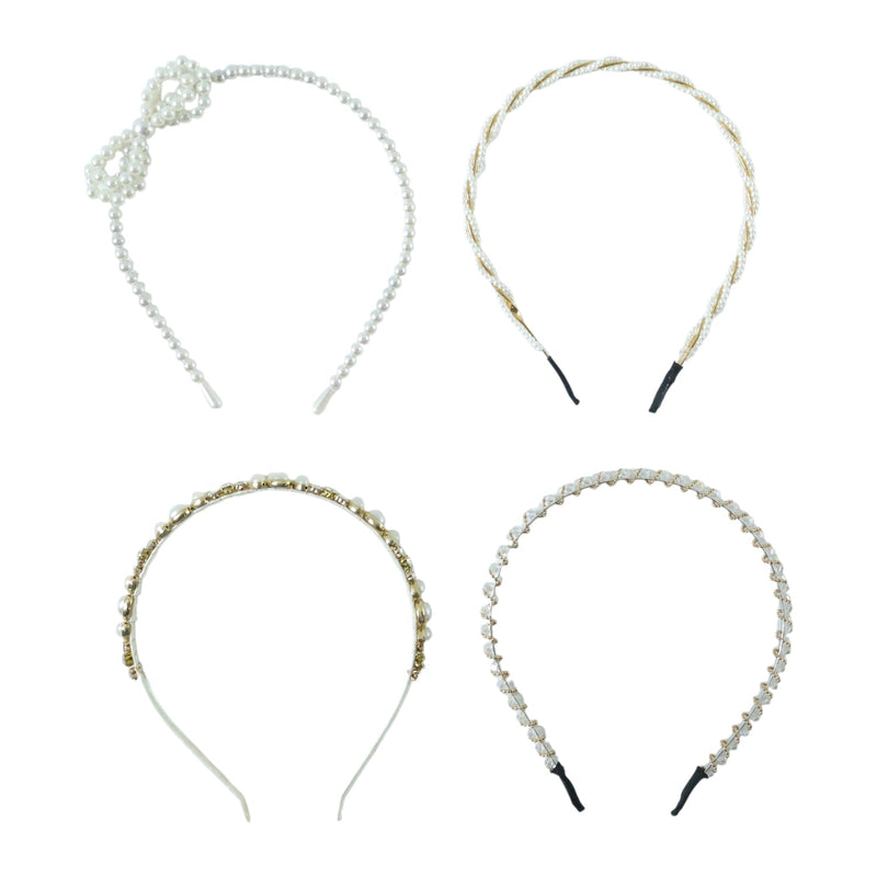 Party wear pearl beaded hair accessory for women