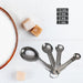 3685 Stainless Steel Measuring Spoons, 4pcs/set Durable Anti Rust Measuring Spoon Set Universal for Kitchen Baking. 