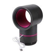Green lighted USB electric mosquito killing lamp in operation