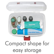 6412 Medical Box, 1 Piece,Indoor Outdoor Medical Utility,Medicine Storage Box,,Detachable Tray Medical Box Multi Purpose Regular Medicine, First Aid Box with Handle, 