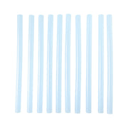 Clear hot glue sticks ready for DIY craft and repairs