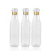 7116 Water Bottle With Diamond Cut Used By Kids, Children's  ( 3 pcs ) 