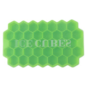 Stackable honeycomb ice mold tray for stylish icy drinks