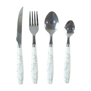 Modern stainless steel flatware set for everyday dining