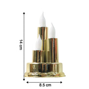 Safe and elegant LED flameless candle lamp perfect for pooja room and parties