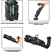 8028  8-Hole battery operated Bubbles Gun Toys for Boys and Girls 