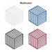 4051 Dining Table mat Heat Insulation pad Nordic Heat-Resistant Anti-Scald mats Household Kitchen Pot mats Coasters ( 1 pcs ) 