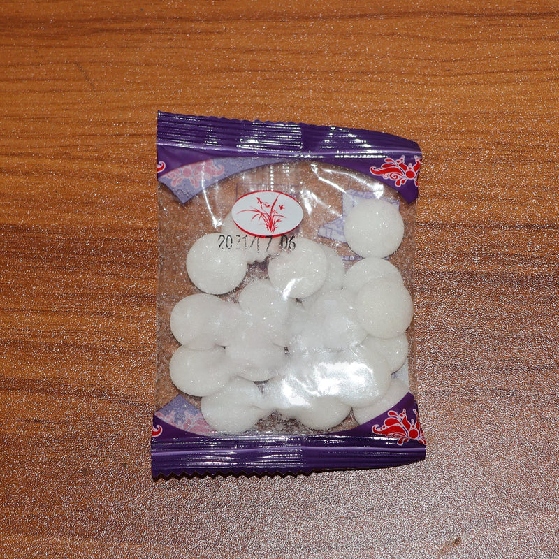 Compact 20 gm packet of naphthalene mothballs for home cupboard use