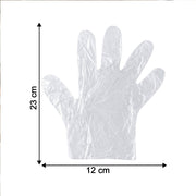 Close-up of disposable gloves for easy wearing