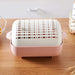 2717 Multifunctional BPA Free Double Layered Plastic Rotatable Strainer Bowl with Handles for Washing, Rinsing, Serving Vegetables & Fruits (Multicolor) 