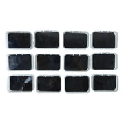 Top view showing soft inner base of 12-piece jewellery box set