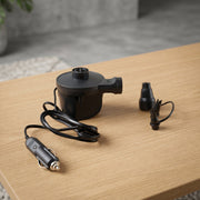Electric pump with nozzle attachments for inflating car mattress